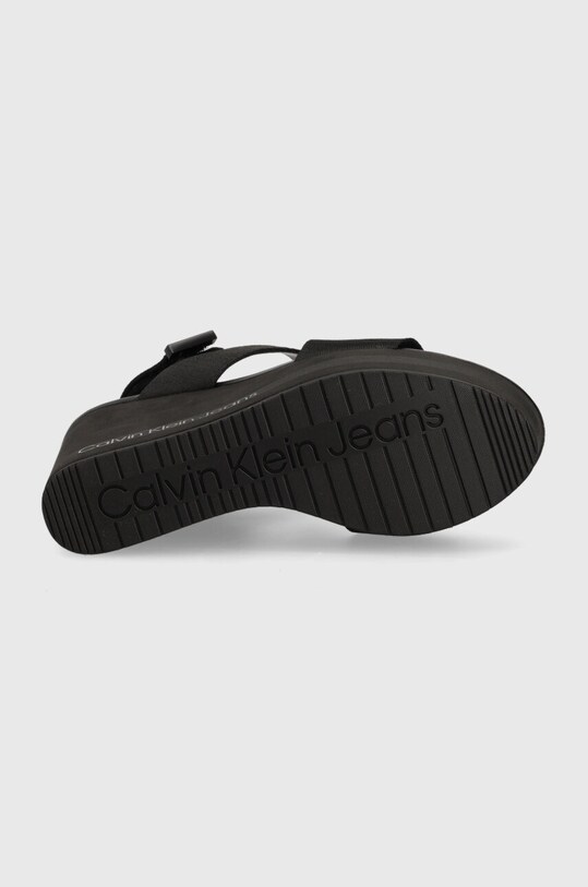 Calvin Klein Jeans sandale WEDGE SANDAL WEBBING YW0YW00959 negru