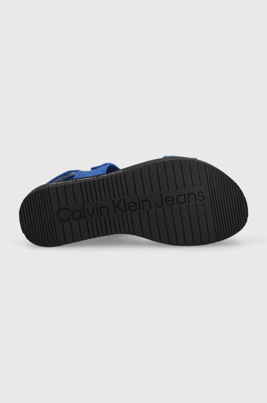 Сандали Calvin Klein Jeans FLATFORM SANDAL SOFTNY YW0YW00965 син