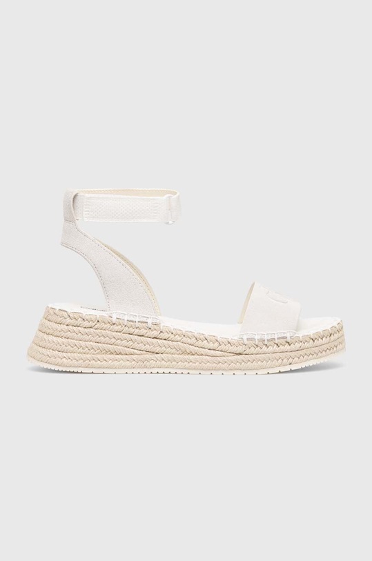 Сандалі Calvin Klein Jeans SPORTY WEDGE ROPE SU CON платформа білий YW0YW00977