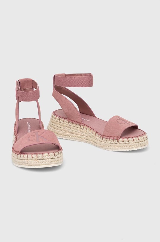 Calvin Klein Jeans sandale SPORTY WEDGE ROPE SU CON YW0YW00977 roz SS24