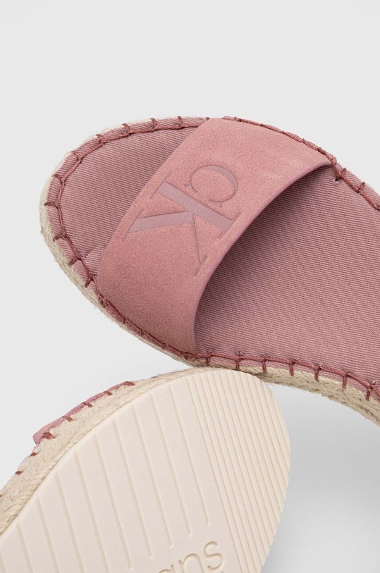 Calvin Klein Jeans sandale SPORTY WEDGE ROPE SU CON roz YW0YW00977