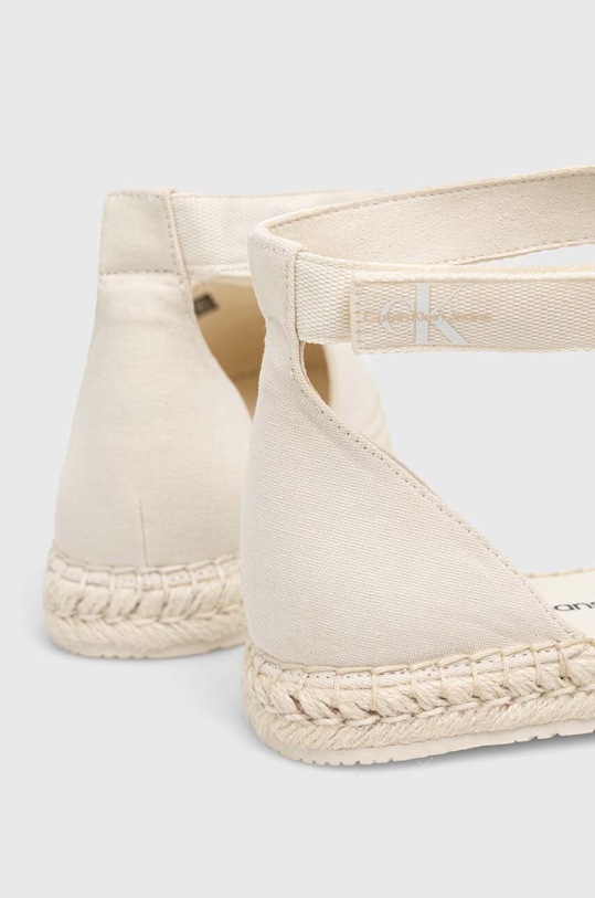 Boty Espadrilky Calvin Klein Jeans ANKLE ESPADRILLE BTW YW0YW01027 béžová