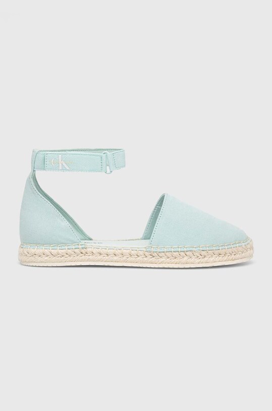 Calvin Klein Jeans espadrile ANKLE ESPADRILLE albastru YW0YW01027