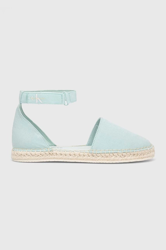 Espadrilky Calvin Klein Jeans ANKLE ESPADRILLE modrá YW0YW01027