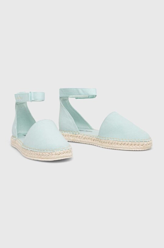 Calvin Klein Jeans espadrile ANKLE ESPADRILLE YW0YW01027 albastru SS24