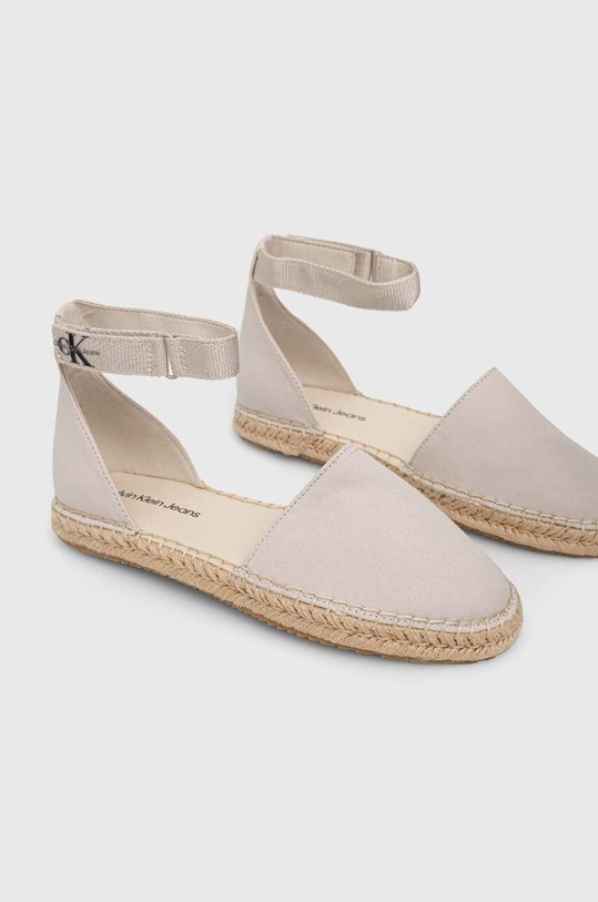Calvin Klein Jeans espadryle ANKLE ESPADRILLE BTW YW0YW01027 beżowy SS24