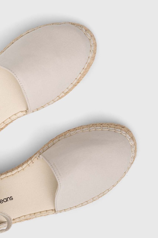 Calvin Klein Jeans espadryle ANKLE ESPADRILLE BTW beżowy YW0YW01027