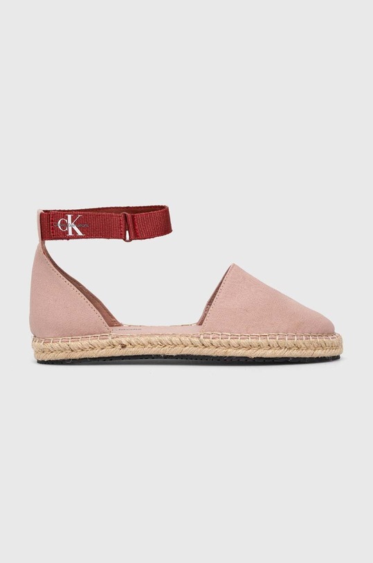 Calvin Klein Jeans espadryle ANKLE ESPADRILLE BTW tekstylny różowy YW0YW01027