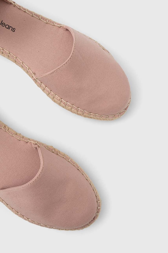 Calvin Klein Jeans espadryle ANKLE ESPADRILLE BTW YW0YW01027 różowy SS24
