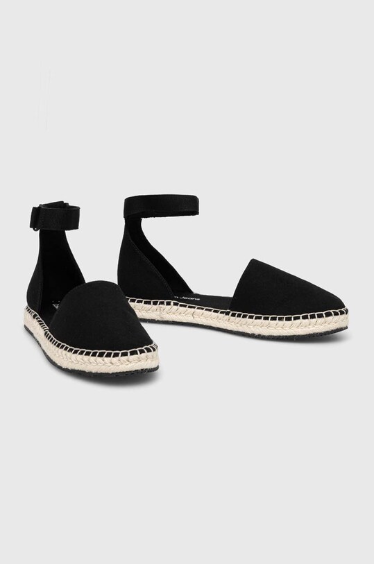 Calvin Klein Jeans espadrilles ANKLE ESPADRILLE YW0YW01027 fekete SS24