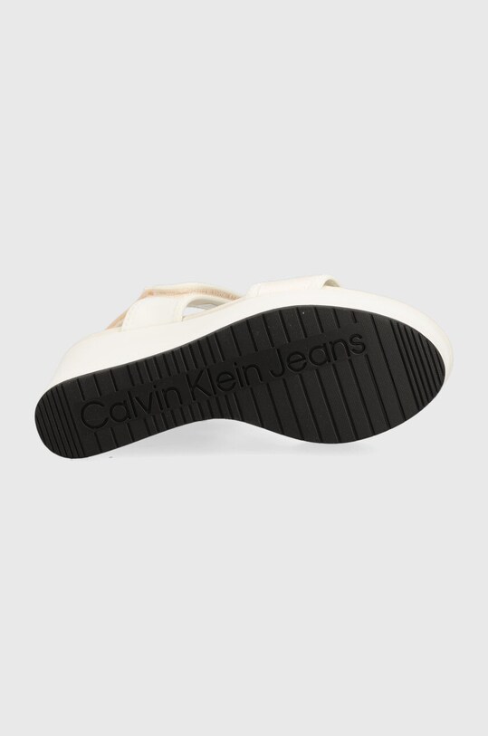 Сандалі Calvin Klein Jeans WEDGE SANDAL BADGE YW0YW01028 білий