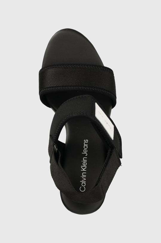 Calvin Klein Jeans sandale WEDGE SANDAL BADGE negru YW0YW01028