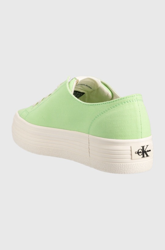 Παπούτσια Πάνινα παπούτσια Calvin Klein Jeans VULC FLATFORM ESSENTIAL MONO VULC FLATFORM ESSENTIAL MONO YW0YW01030 πράσινο
