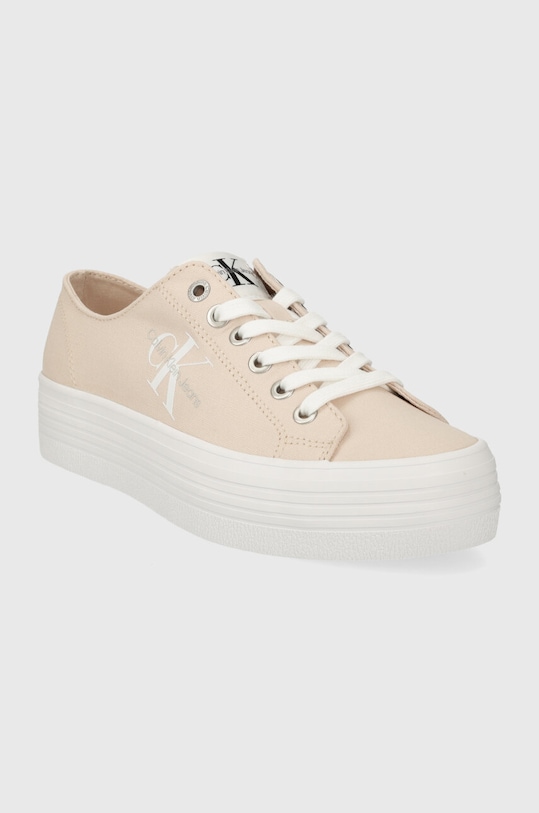 Tenisky Calvin Klein Jeans VULC FLATFORM ESSENTIAL MONO YW0YW01030 růžová SS24