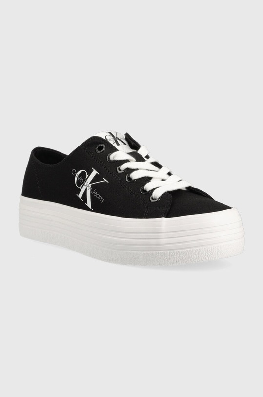 Tenisky Calvin Klein Jeans VULC FLATFORM ESSENTIAL MONO YW0YW01030 čierna SS24
