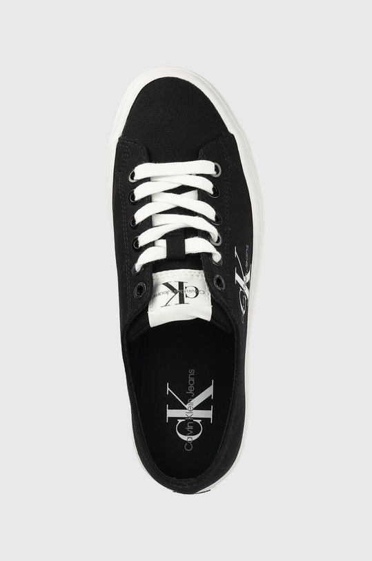Tenisky Calvin Klein Jeans VULC FLATFORM ESSENTIAL MONO čierna YW0YW01030