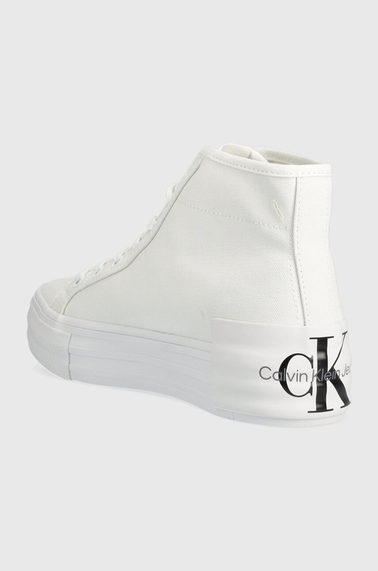 Обувки Високи кецове Calvin Klein Jeans VULC FLATFORM BOLD ESSENTIAL YW0YW01031 бял