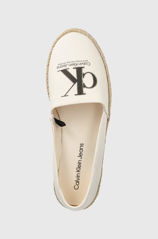 Espadrile Calvin Klein Jeans ESPADRILLE MONO SEASONAL GR bež YW0YW01032