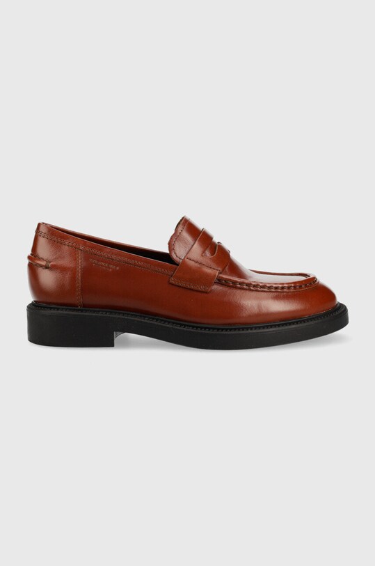 Δερμάτινα μοκασίνια Vagabond Shoemakers Shoemakers ALEX W φλατ καφέ 4448.301.27