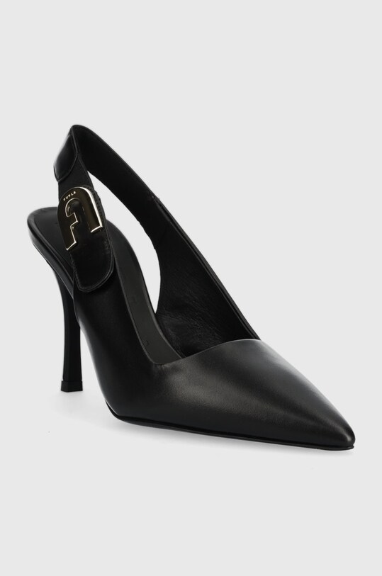 Furla bőr tűsarkú Sign Slingback YG05SGN.WU0000.O6000 fekete SS23