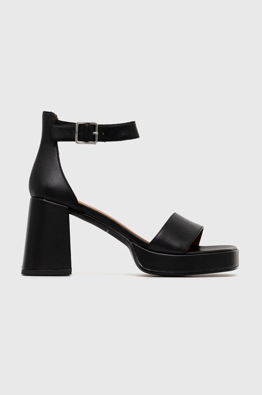 Vagabond Shoemakers sandały skórzane FIONA słupek czarny 5515.001.20