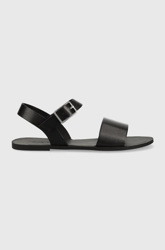 Vagabond Shoemakers sandały skórzane TIA 2.0 płaski czarny 5531.101.20