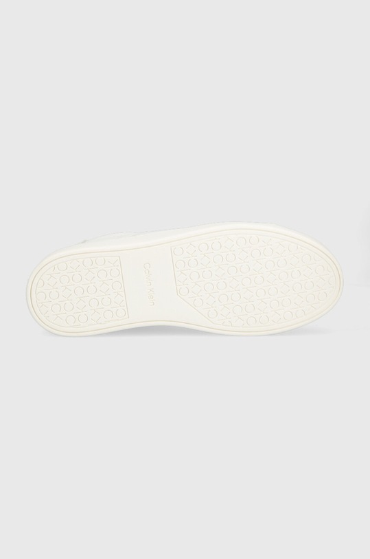 Kožené sneakers boty Calvin Klein CLEAN CUPSOLE LACE UP - HE HW0HW01415 bílá