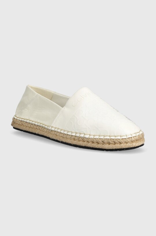 Espadrilky Calvin Klein ESPADRILLE - HF MONO HW0HW01456 biela SS23