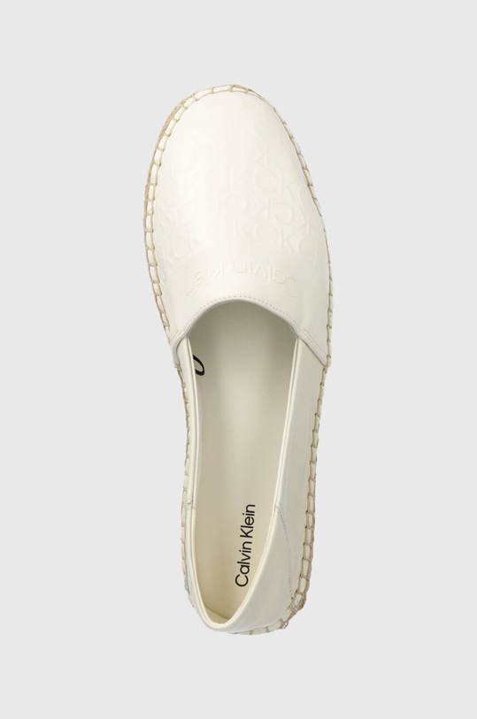 Εσπαντρίγιες Calvin Klein ESPADRILLE - HF MONO λευκό HW0HW01456
