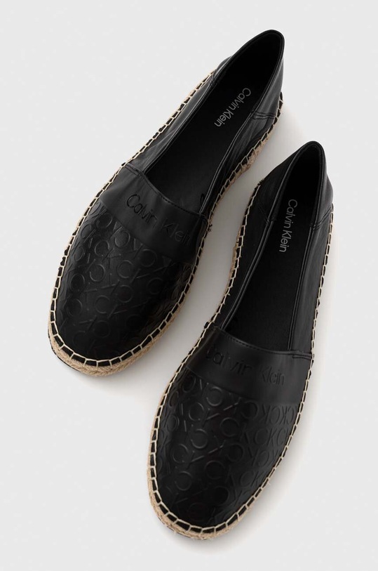 Calvin Klein espadrilles ESPADRILLE - HF MONO HW0HW01456 fekete