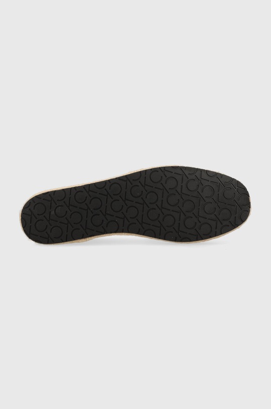 Calvin Klein espadryle skórzane ESPADRILLE W/HW HW0HW01457 biały