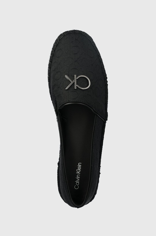 Calvin Klein espadryle ESPADRILLE W/HW - JQ czarny HW0HW01458