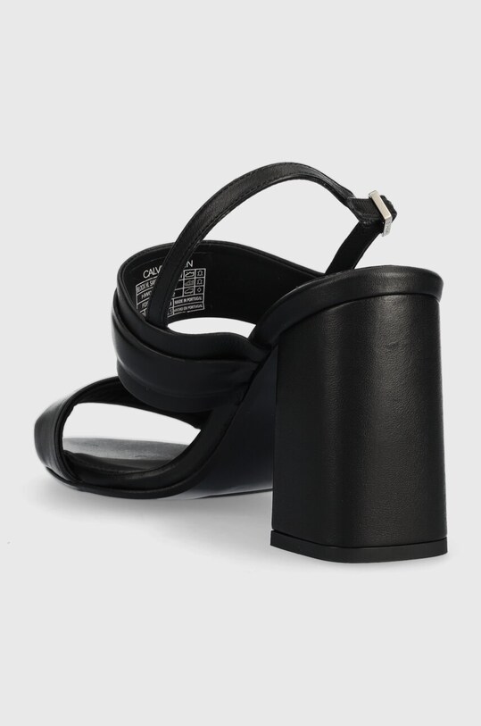 Обувь Кожаные сандалии Calvin Klein BLOCK HL SANDAL 85HH W/HW HW0HW01486 чёрный