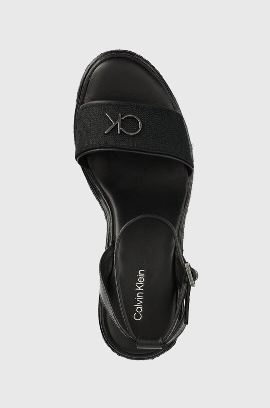Calvin Klein sandały WEDGE 50HH W/HW - JQ czarny HW0HW01490