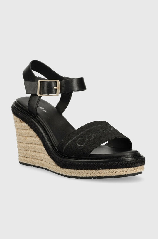 Calvin Klein sandały WEDGE 70HH - HE HW0HW01499 czarny SS23