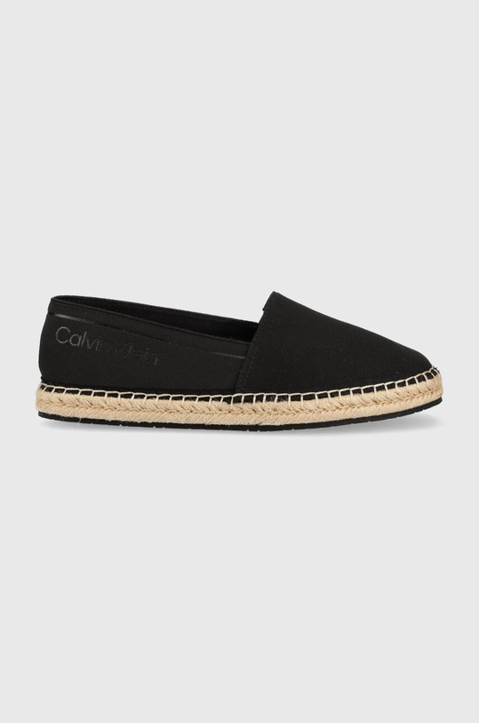 Calvin Klein espadryle ESPADRILLE HE - CANVAS tekstylny czarny HW0HW01546