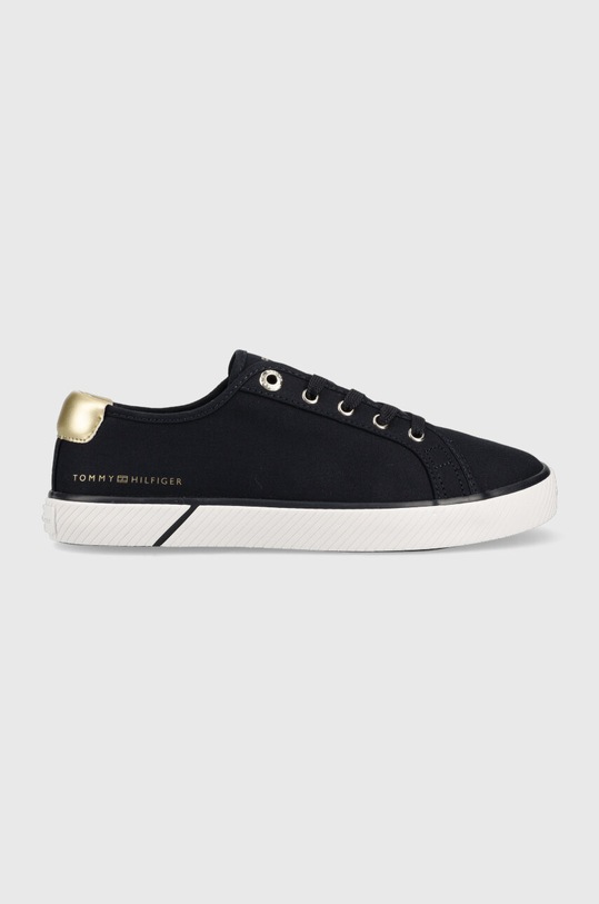 Tommy Hilfiger tenisówki LACE UP VULC SNEAKER płaska granatowy FW0FW06957