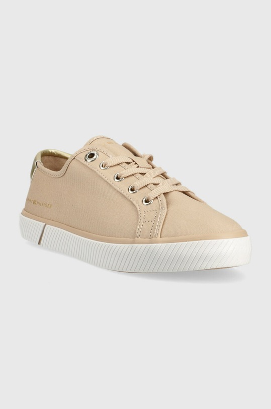 Tommy Hilfiger tenisówki LACE UP VULC SNEAKER FW0FW06957 beżowy SS23
