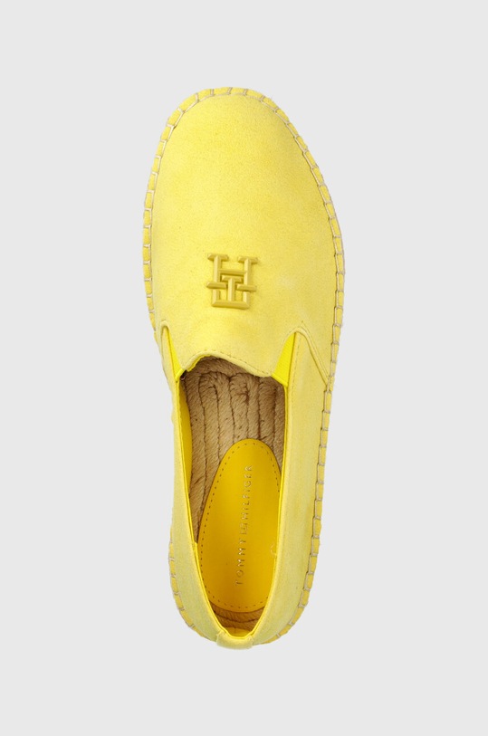 Εσπαντρίγιες σουέτ Tommy Hilfiger TH SUEDE FLATFORM ESPADRILLE κίτρινο FW0FW07069