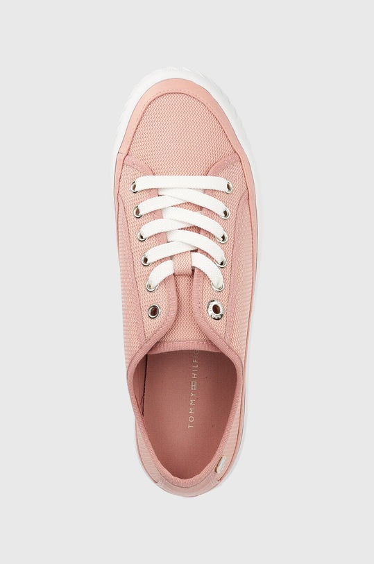 Tenisice Tommy Hilfiger PLATFORM VULCANIZED SNEAKER roza FW0FW07156