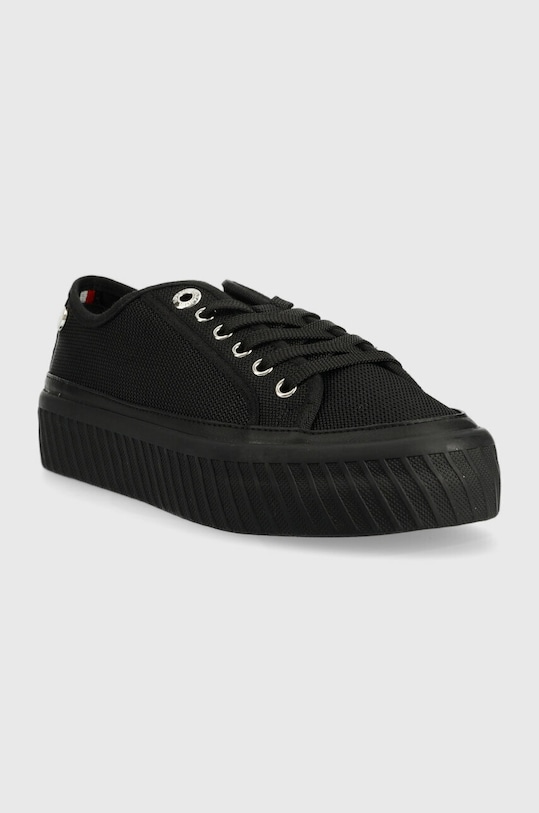 Tommy Hilfiger sneakersy PLATFORM VULCANIZED SNEAKER FW0FW07156 czarny SS23
