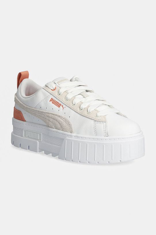 Puma sneakers din piele Mayze Mix Wns alb 387468