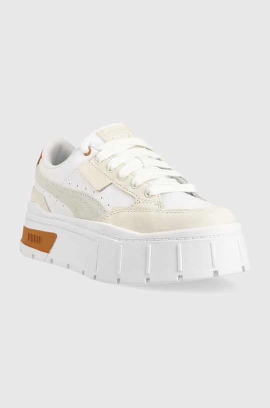 Kožené tenisky Puma Mayze Stack Luxe Wns 389853 bílá SS24