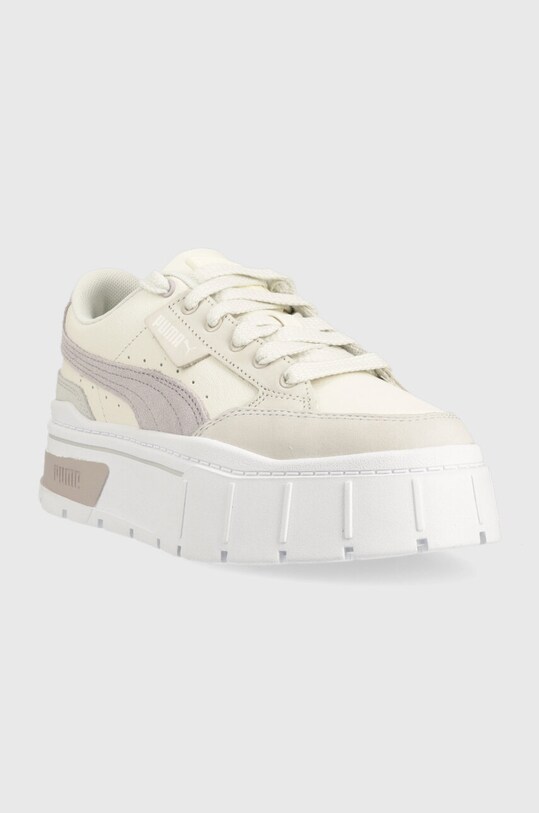Puma sneakers din piele Mayze Stack Luxe Wns 389853 bej SS24