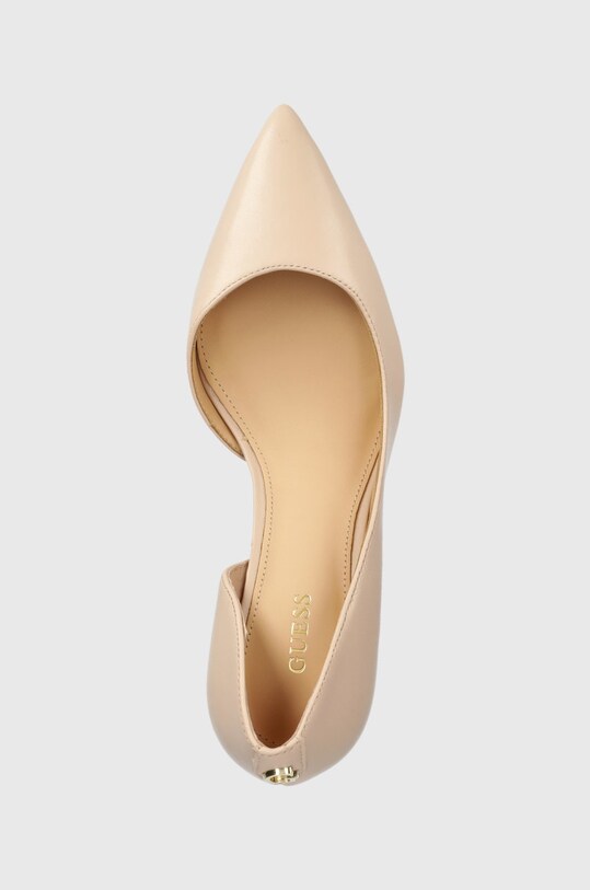 Δερμάτινες γόβες Guess Mystic ροζ FL5MYS.LEA08.BLUSH