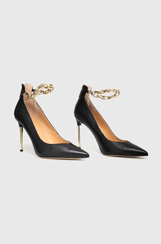 Шкіряні туфлі Guess Shadee FL5SHA.LEA08.BLACK чорний SS23
