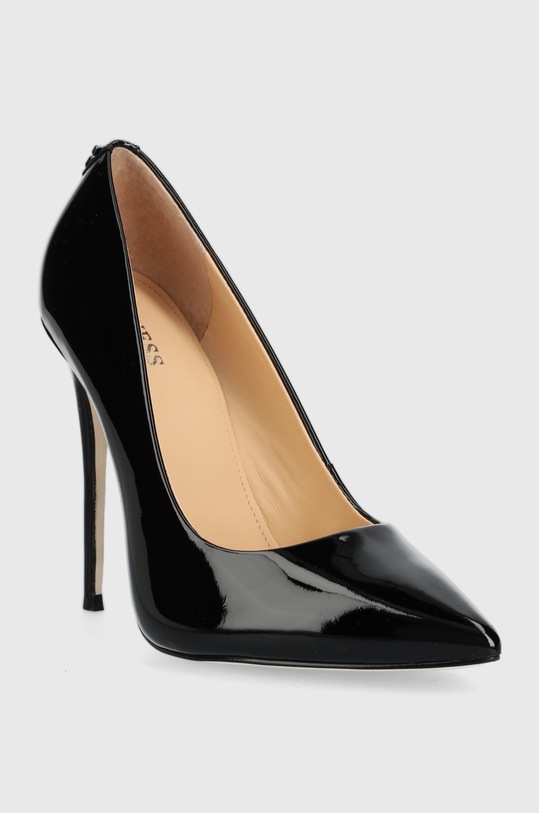 Guess szpilki skórzane Felyx4 FL7FL4.PAT08.BLACK czarny SS23