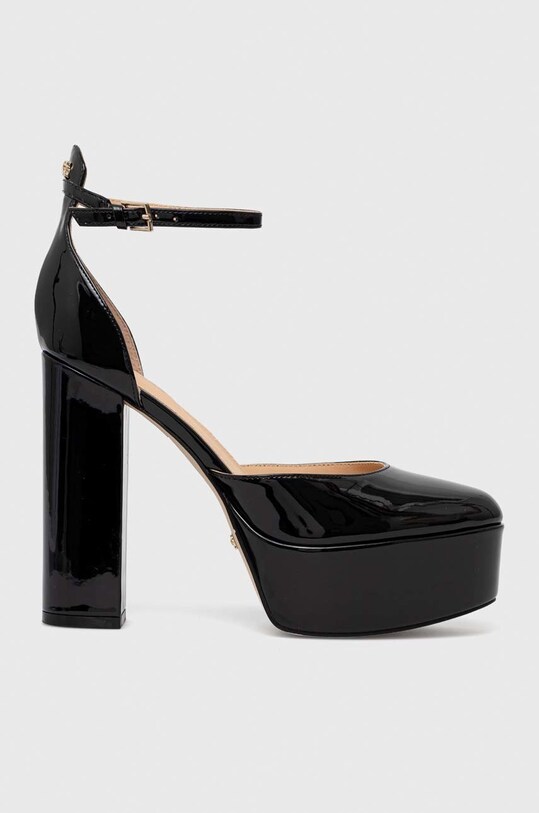 Lodičky Guess Calane imitace lakované kůže černá FL5CAL.PAT03.BLACK