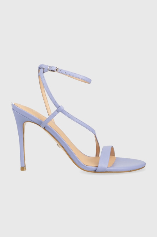Guess sandale de piele Kadera subțire violet FL5KAD.LEA03.VIOLE