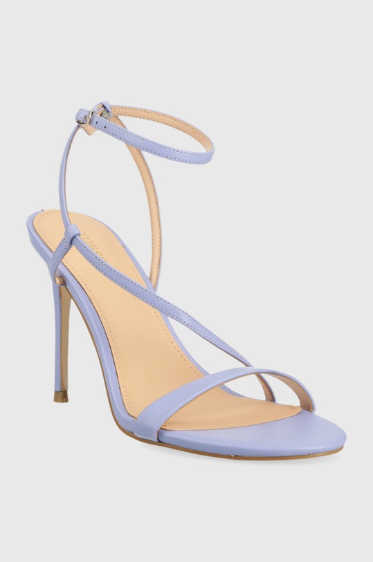 Guess sandale de piele Kadera FL5KAD.LEA03.VIOLE violet SS23